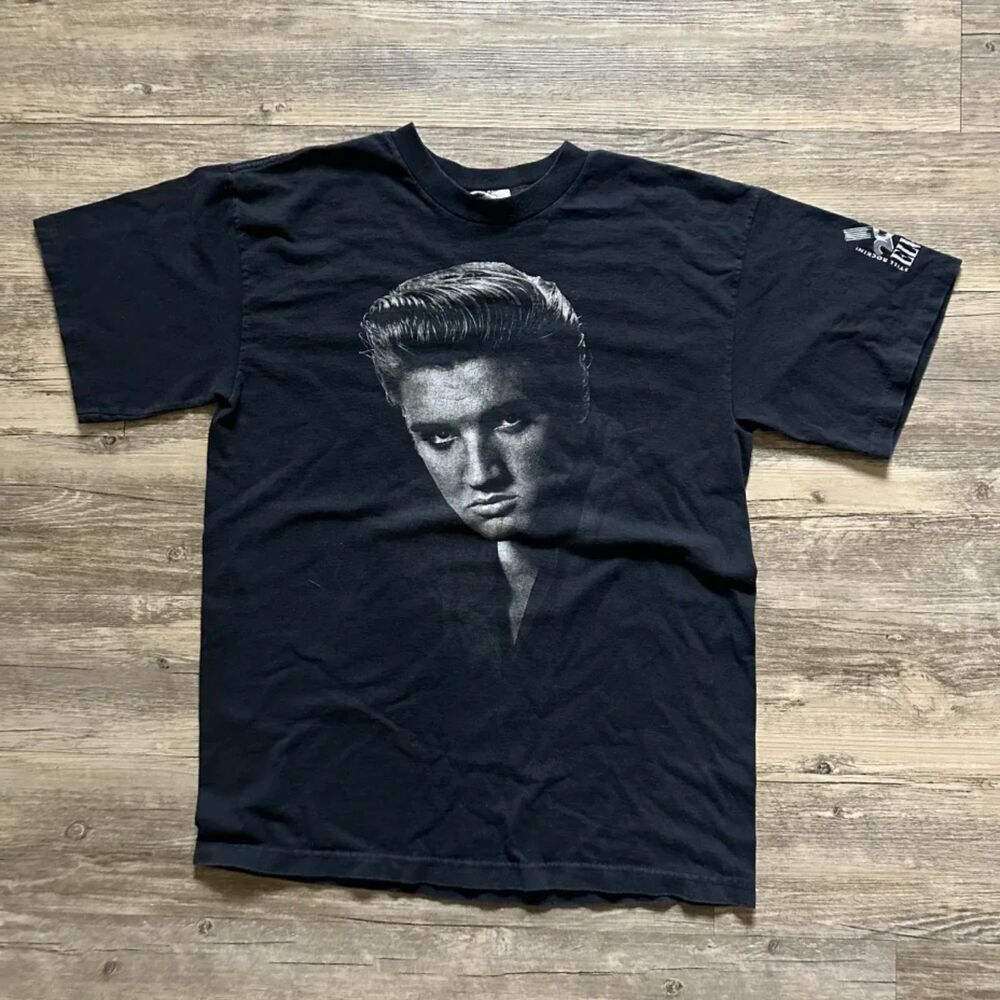 Vintage 1997 Elvis Still Rockin! T-Shirt Size Large Single Stitch